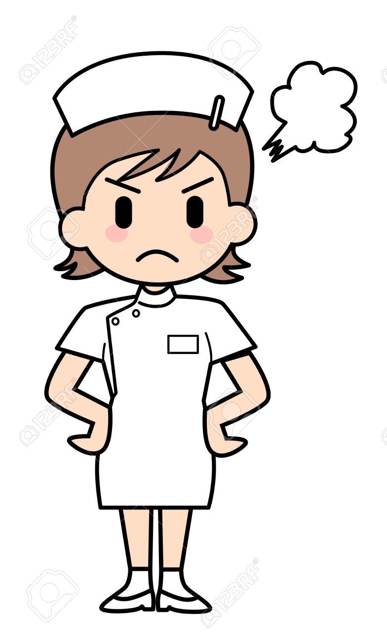 angry clipart nurse