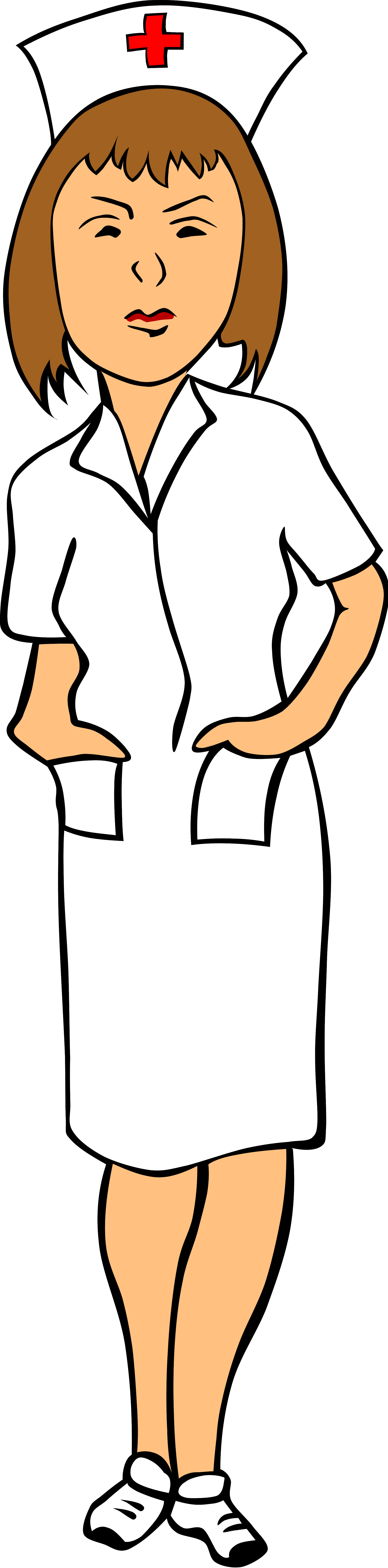 File tux paint woman. Nurse clipart cartoon