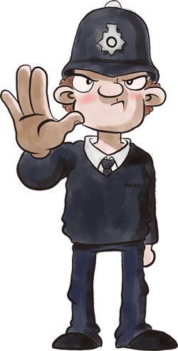 angry clipart policeman