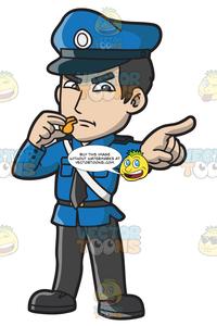 policeman clipart whistle