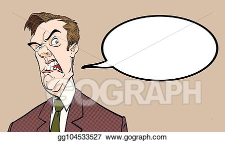 politician clipart angry