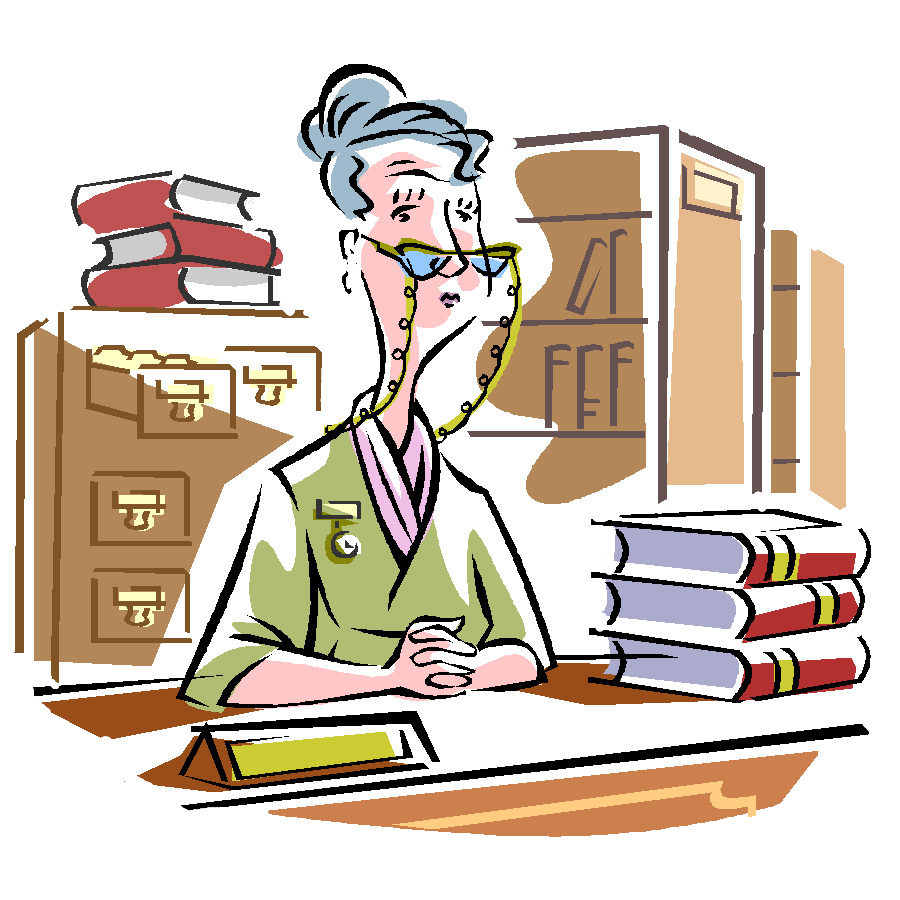 study clipart woman principal