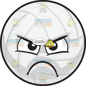 volleyball clipart angry