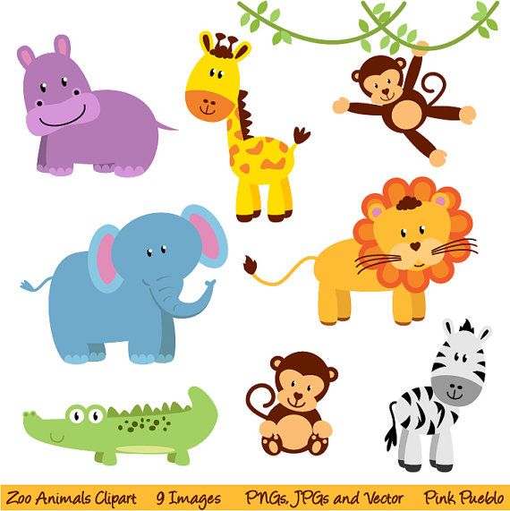 Clip art boy and. Animal clipart baby shower