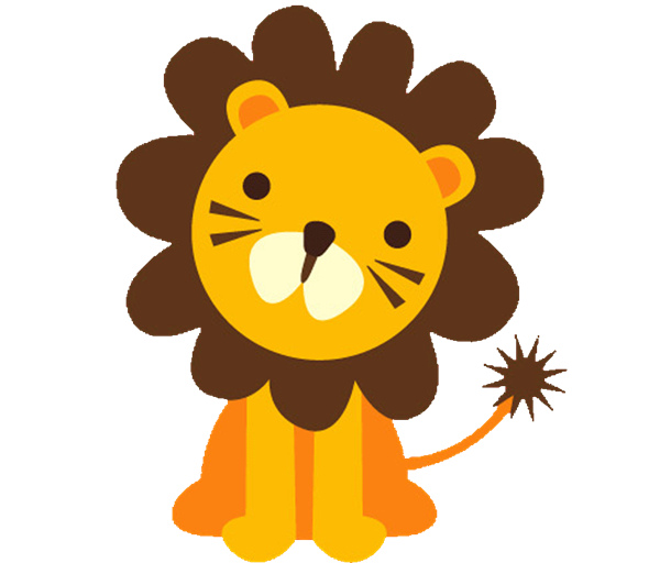 Clipart lion colored. Babyface with baby shower