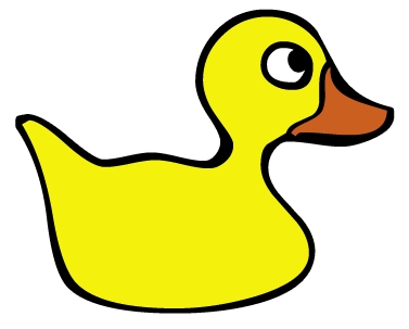 Absolutely free clip art. Duckling clipart simple