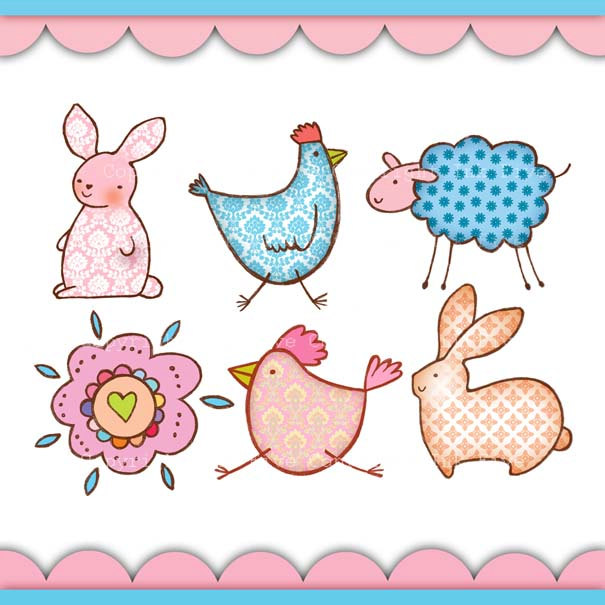 animal clipart easter