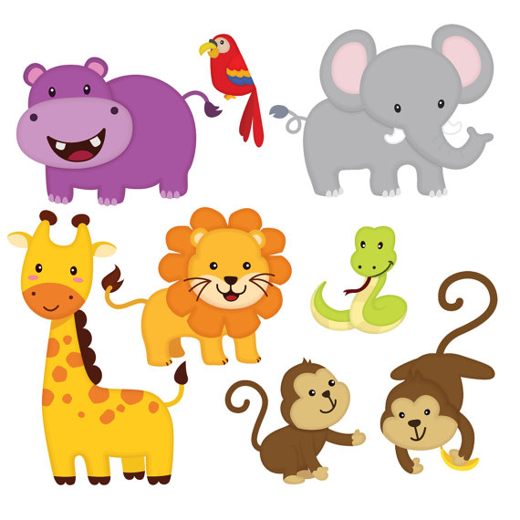 Animal clipart jungle, Animal jungle Transparent FREE for download on ...
