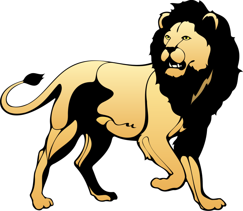 Clipart lion asiatic lion. Clip art royalty free