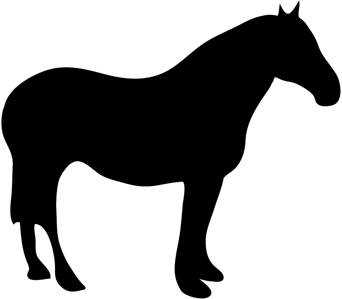Clip art horse moose. Animal clipart silhouette