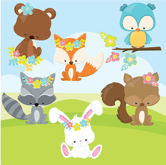 animal clipart spring