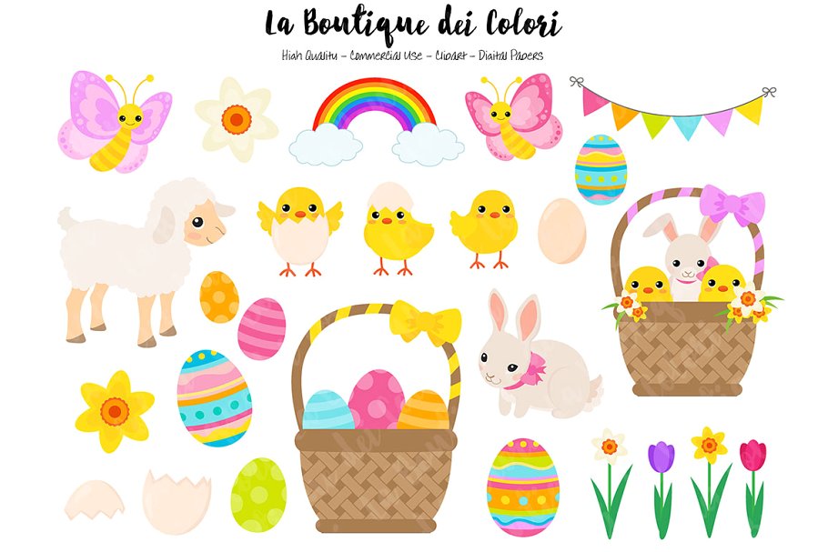 animals clipart easter