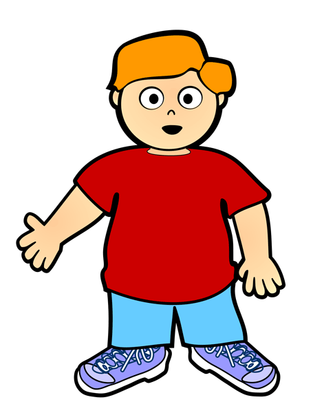 animated clipart boy