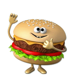 animated clipart burger