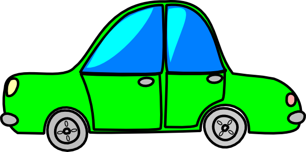 transportation clipart green car