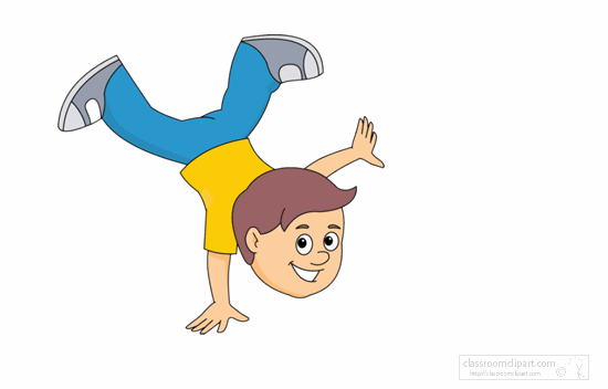 Baby clipart animated. Children gifs hand stand