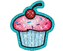 animated clipart cupcake