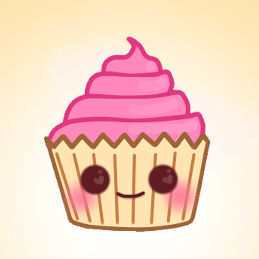 animated clipart cupcake