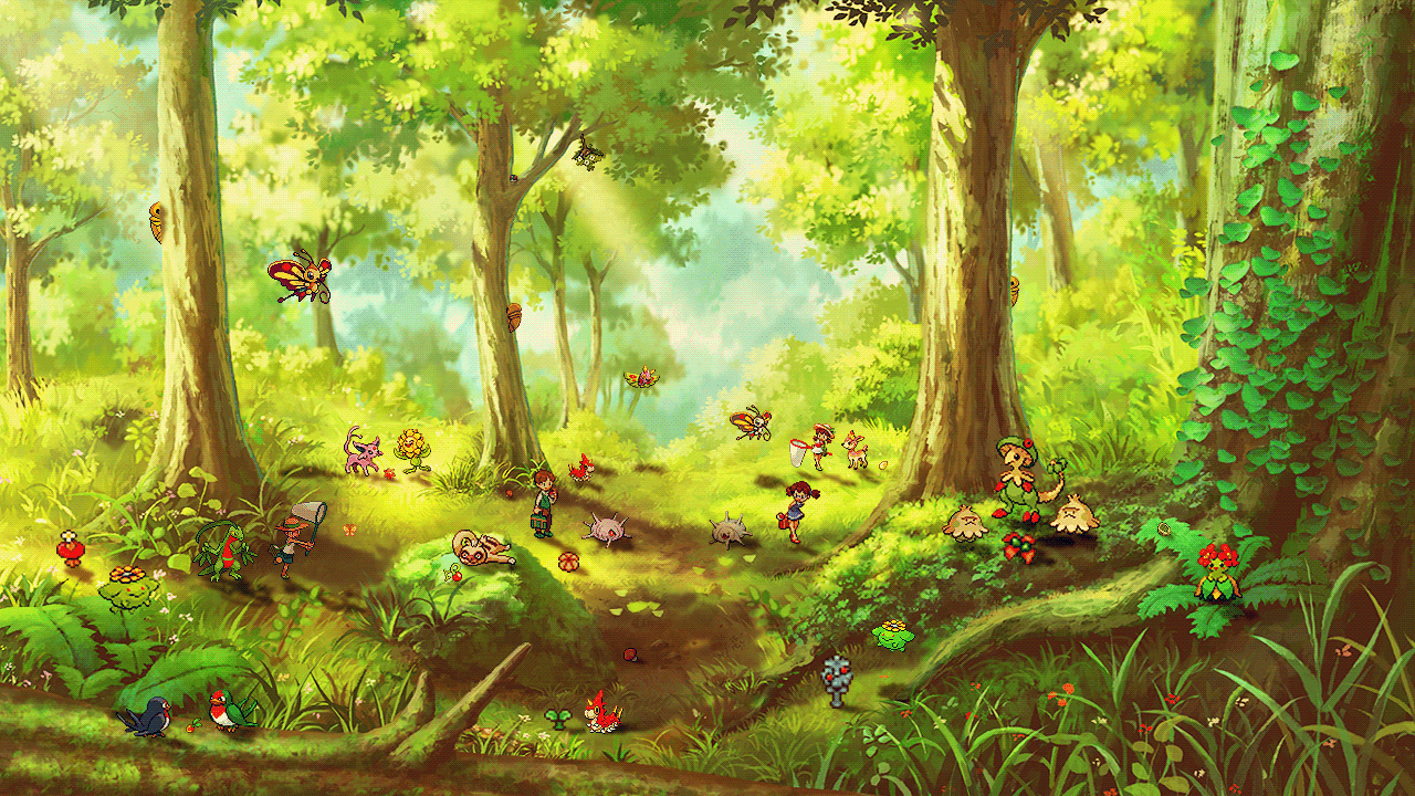 Animated clipart forest, Animated forest Transparent FREE for download