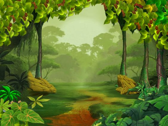 Rainforest clipart jungle background hd, Rainforest jungle background