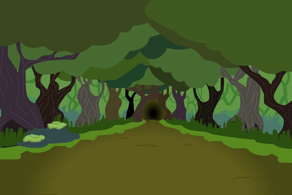 animated clipart forest