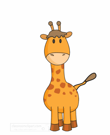 animated clipart giraffe
