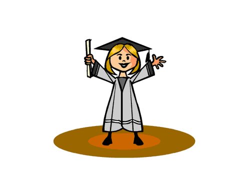 animated clipart graduation