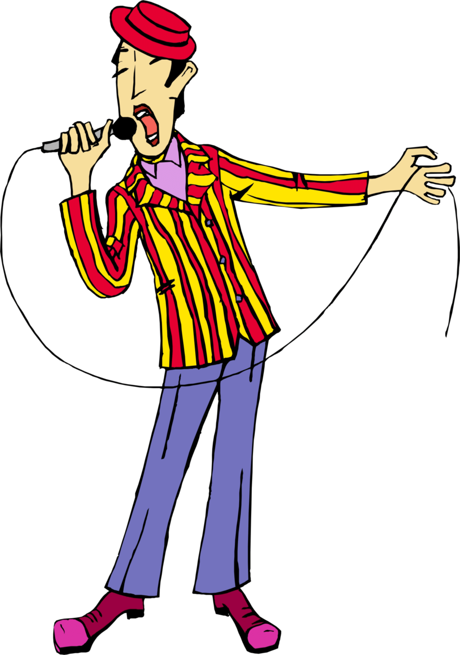 Animated clipart singing. Catalogue rockstar singer