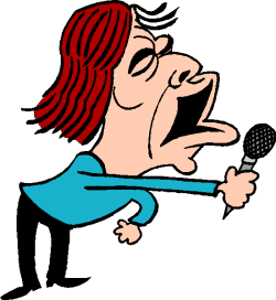  singers images gifs. Animated clipart singing