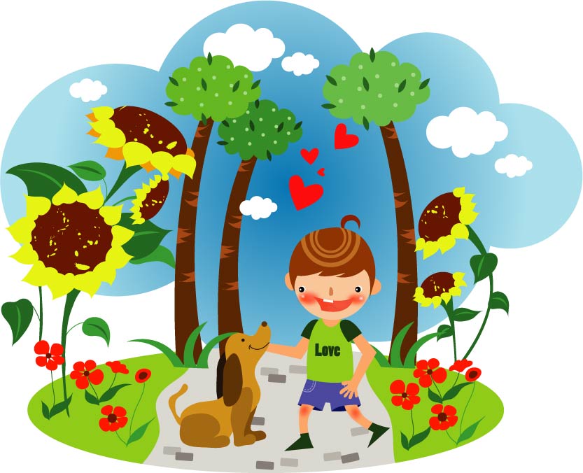 animated clipart summer