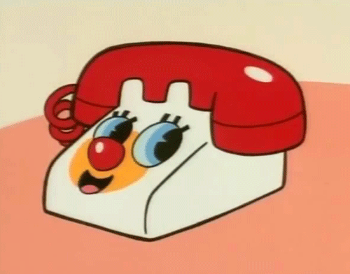animated clipart telephone