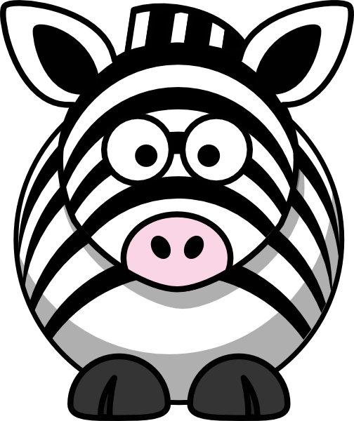 animated clipart zebra