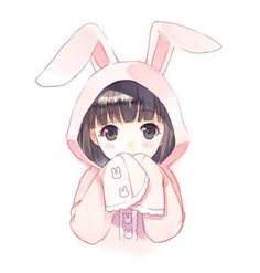 Anime clipart bunny. Kawaii art pinterest and