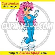 Tomboy lesbian cartoon clipartman. Anime clipart cute