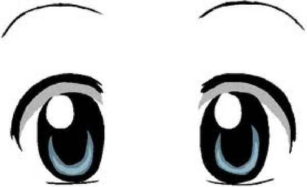 . Anime clipart eye brows