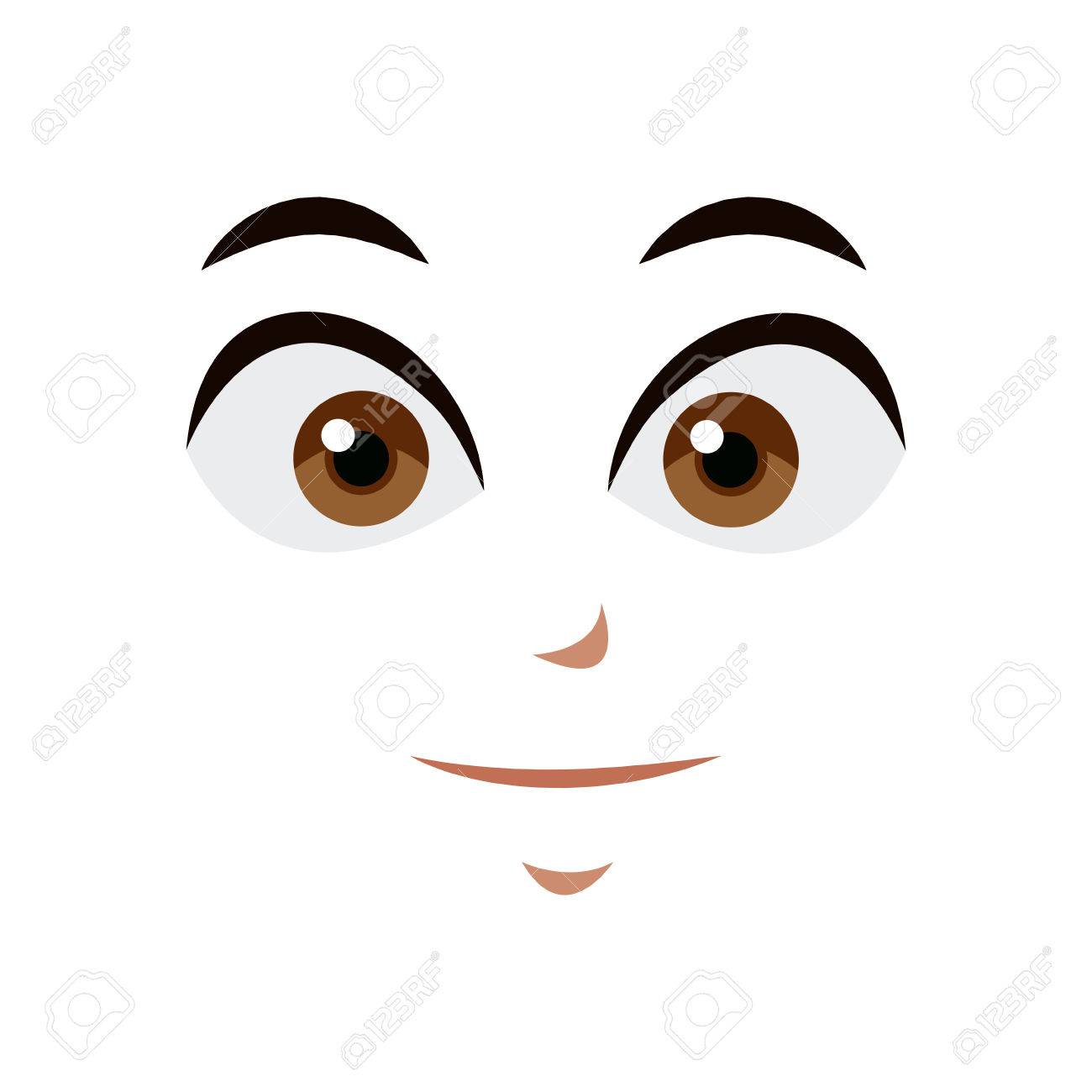 Face cliparts free download. Anime clipart eye brows