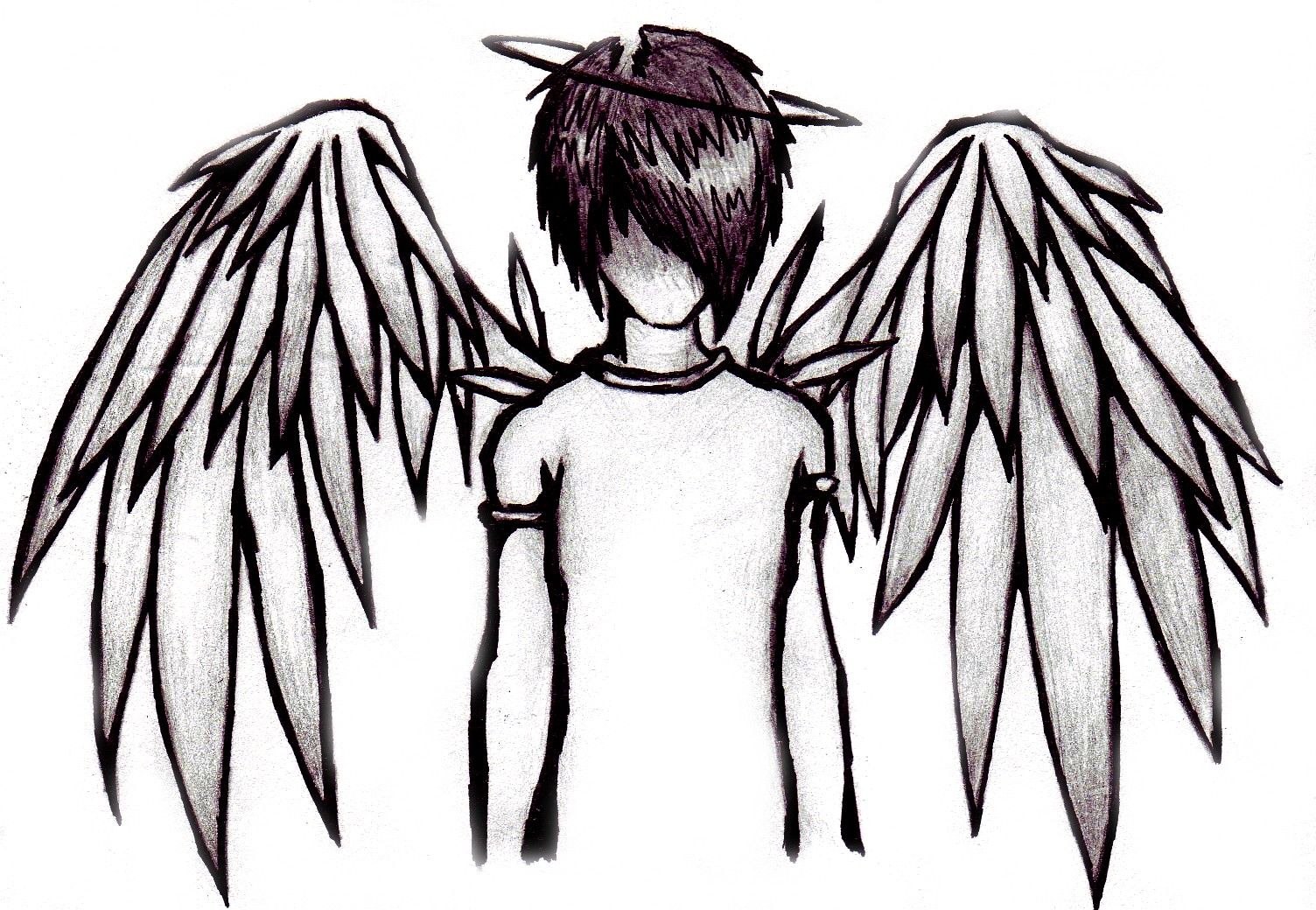 Boy emo drawings best. Anime clipart fallen angel