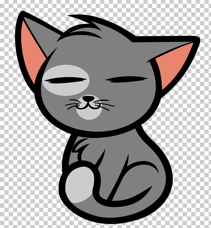 Cat drawing how to. Anime clipart kitten
