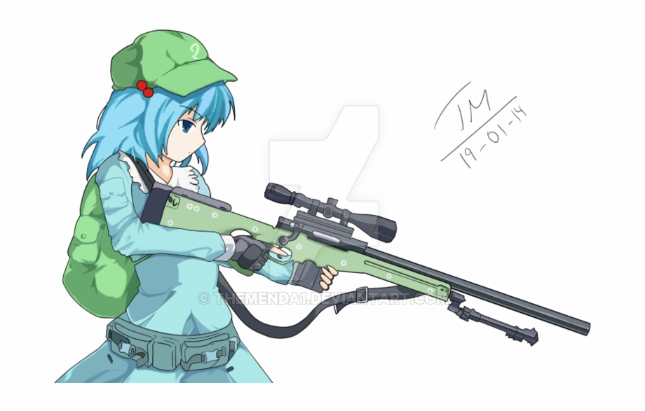 anime clipart sniper