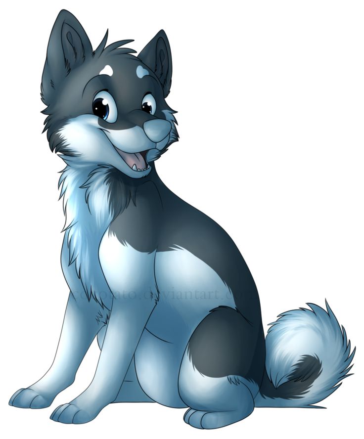Anime clipart wolf. Animated collection best dogs