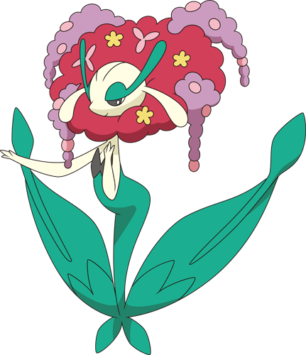 Image florges red xy. Anime flower png