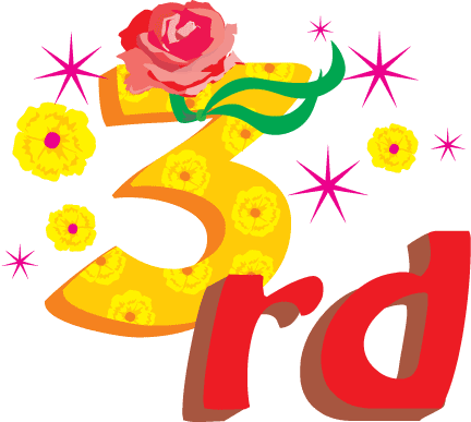 Happy rd download. Anniversary clipart 3rd
