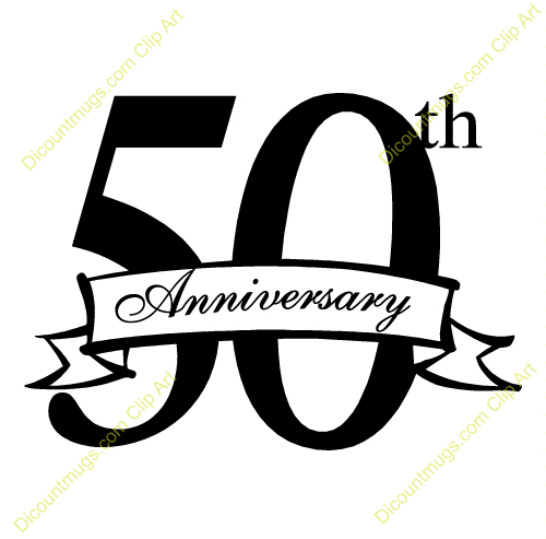 Banner clip art free. Anniversary clipart black and white