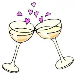 Wedding flutes free clip. Clipart glasses champagne