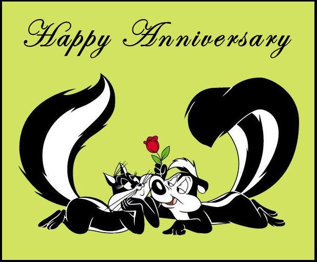 Anniversary clipart may. Happy pepe le pew
