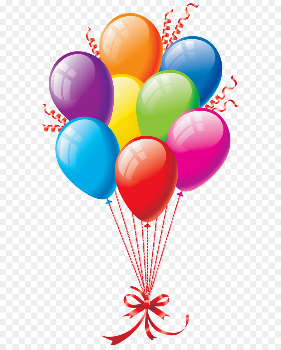 Anniversary clipart transparent background. Birthday cake balloon happy
