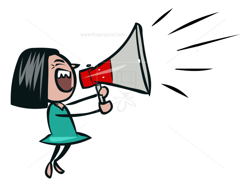 Announcement clipart attention. Mike free vectors illustrations