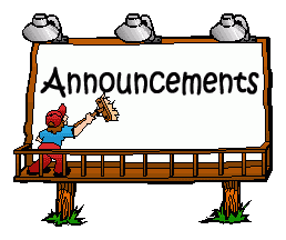 announcements clipart announcement board