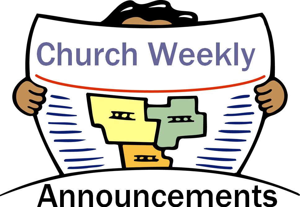 Announcement clipart news announcement. Weekly update united methodist