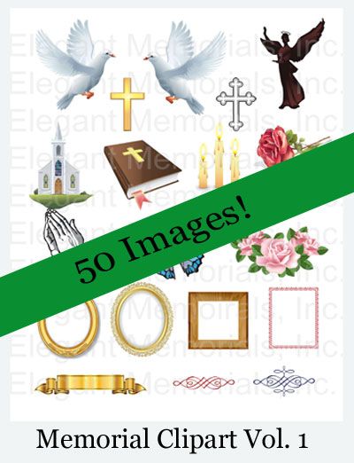 Funeral program and memorial. Announcements clipart programme